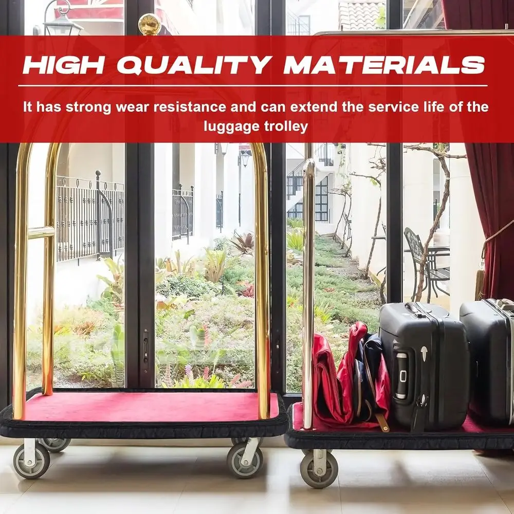 Large Hotel Cart Bumper Wall Guard - Protective Cover for Airport & Travel, Indoor & Outdoor Use