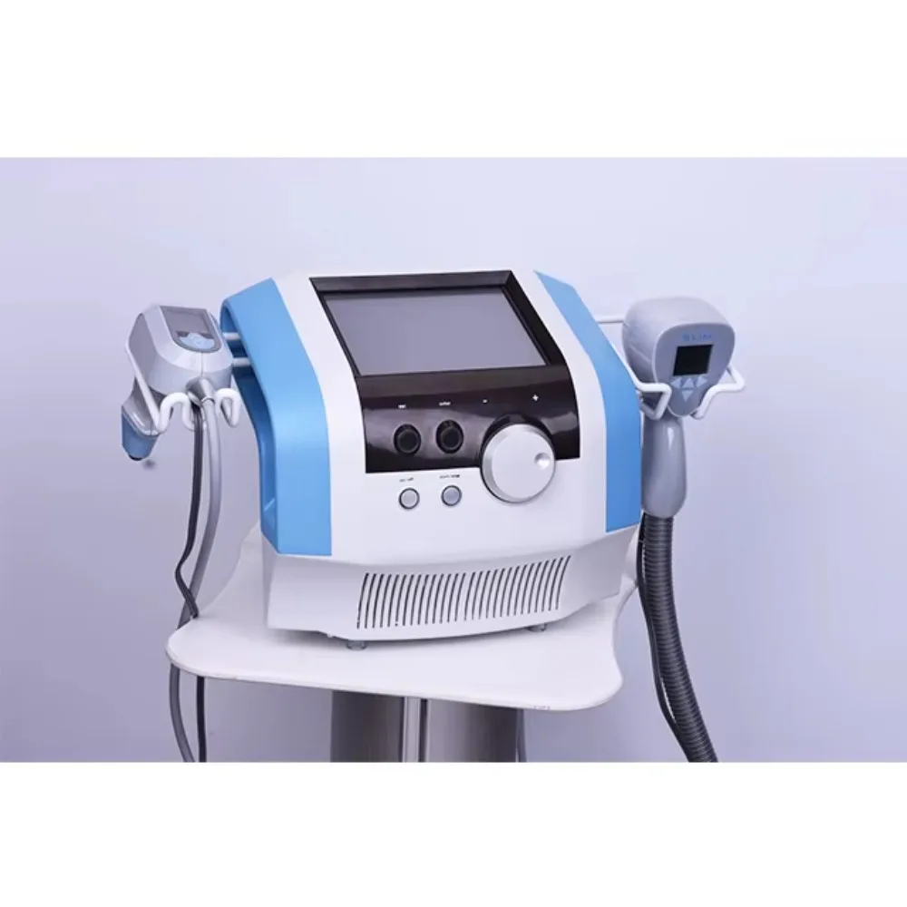 

Professional Cold and Deep Heat Facial Body Skin Tightening Slimming Eye Massage Beauty Equipment with Dual Handles