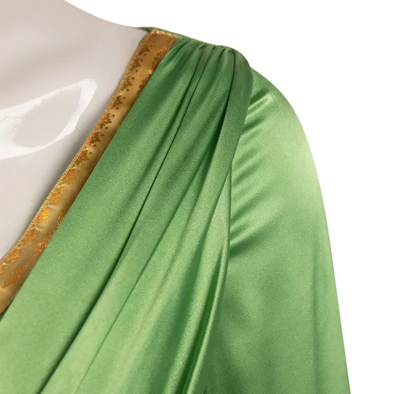 Leia cosplay vestido de casamento verde traje filme espaço batalha princesa roupas disfarce adulto feminino halloween roleplay ternos