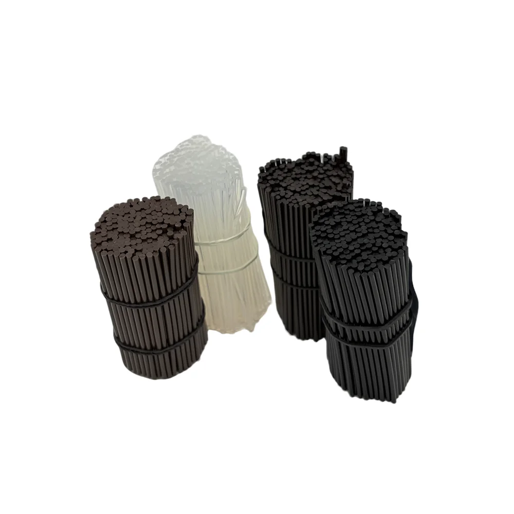 

100PCS Mini Hot Melt Glue Stick 0.2mmx7cm Black Italian Hot Glue Sticks for hair extension use for glue gun