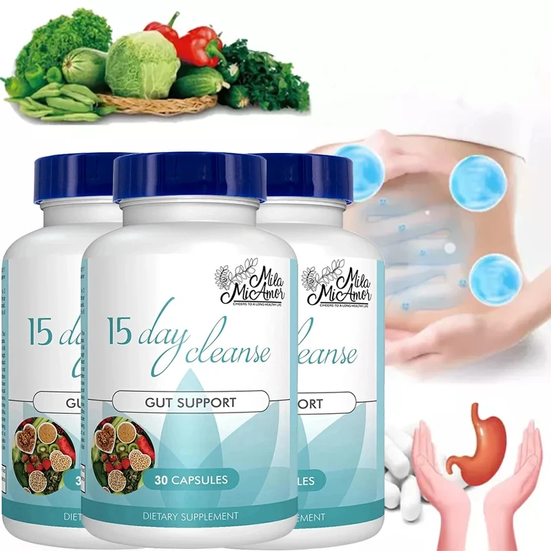 15-Day Colon Cleanse Detox Capsules - Bowel Movement, Digestive Health and Nutrition Metabolism, Immunity, Metabolism