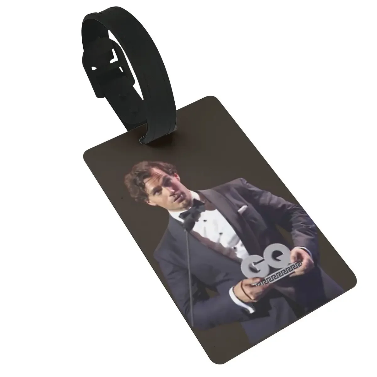 

Henry Cavill Luggage Tags Suitcase Accessories Travel PVC Fashion Baggage Boarding Tag Portable Label Holder ID Name Address