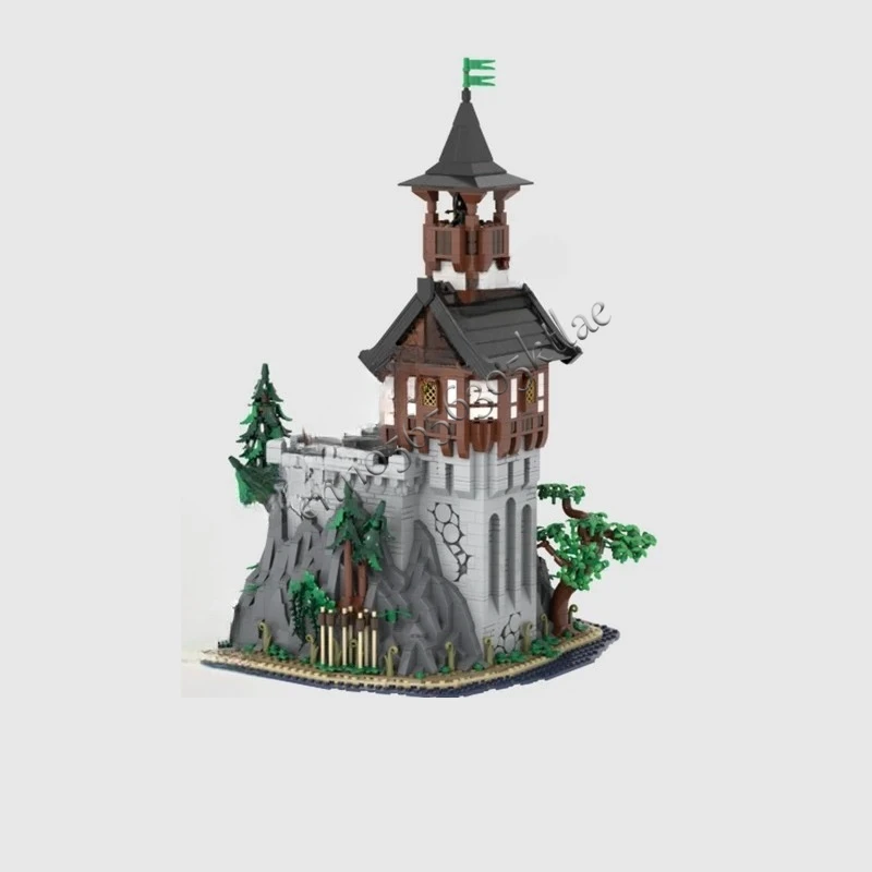 2962PCS MOC 중세 성 맞춤 퍼즐 모델 중세 암벽 타워 기술 DIY 조립 세트 장난감 어린이 휴일 크리스마스 선물