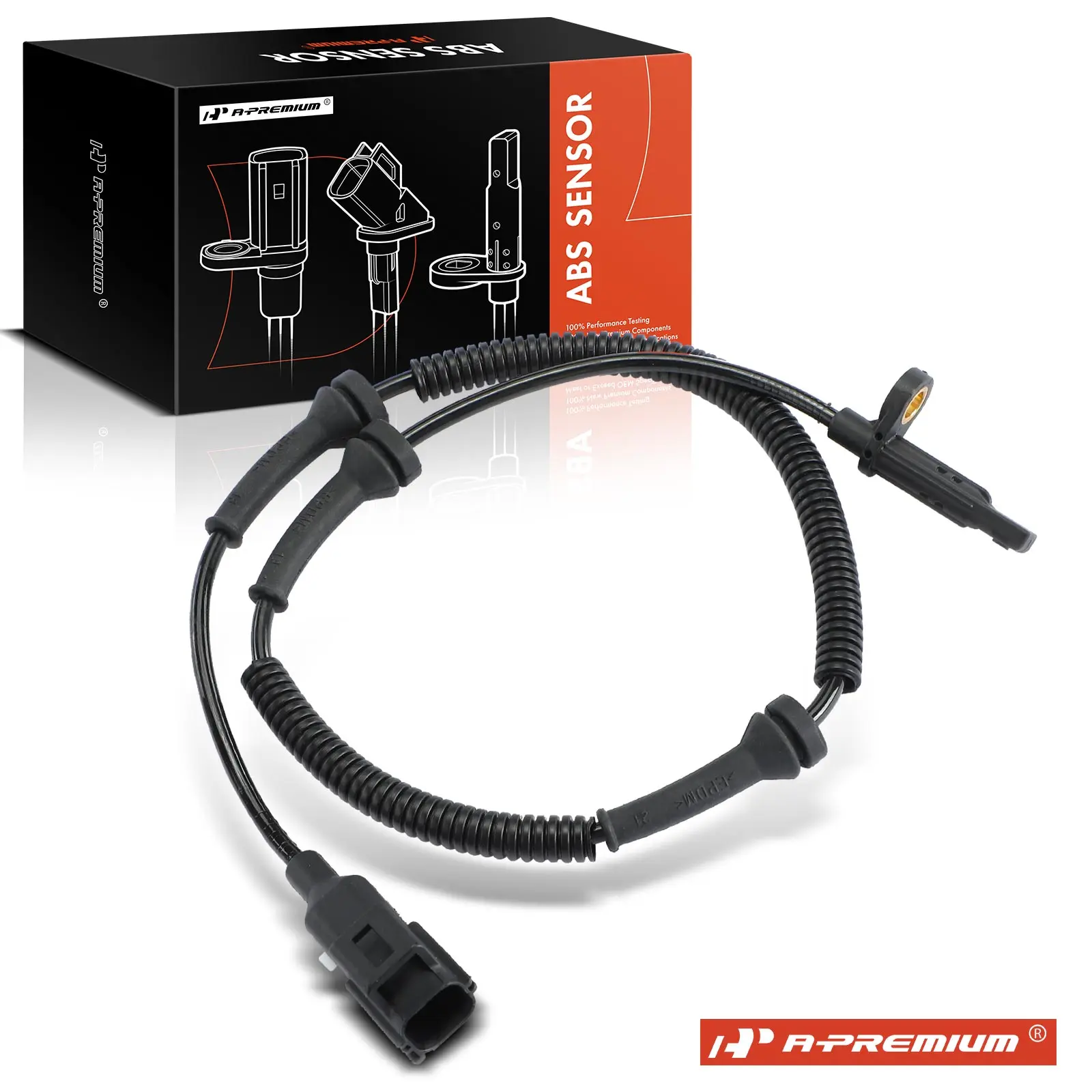 A-Premium Rear Driver or Passenger Side ABS Wheel Speed Sensor for Jaguar F-Pace 2017-2023 Land Rover Range Rover Velar
