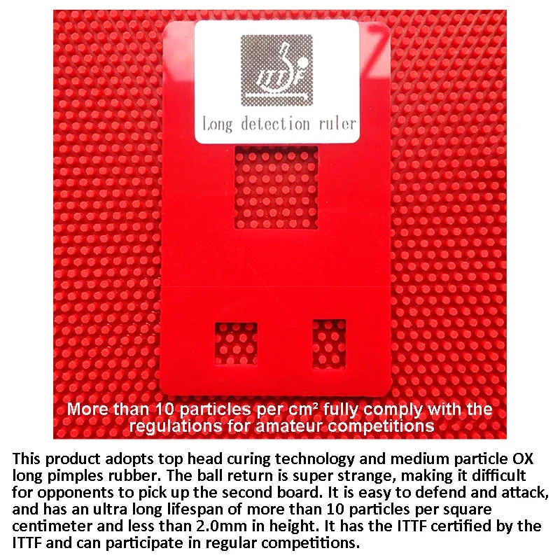 -DAWEI SAVIGA V لوح مطاطي لتنس الطاولة، بثور طويلة خاصة، جزيئات صغيرة ملونة، مطاط بينج بونج بدون إسفنجة هجومية #5