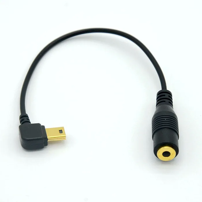 For Gopro Hero 3/3+/4 3.5mm Microphone Audio Adapter Cable Gold-Plated