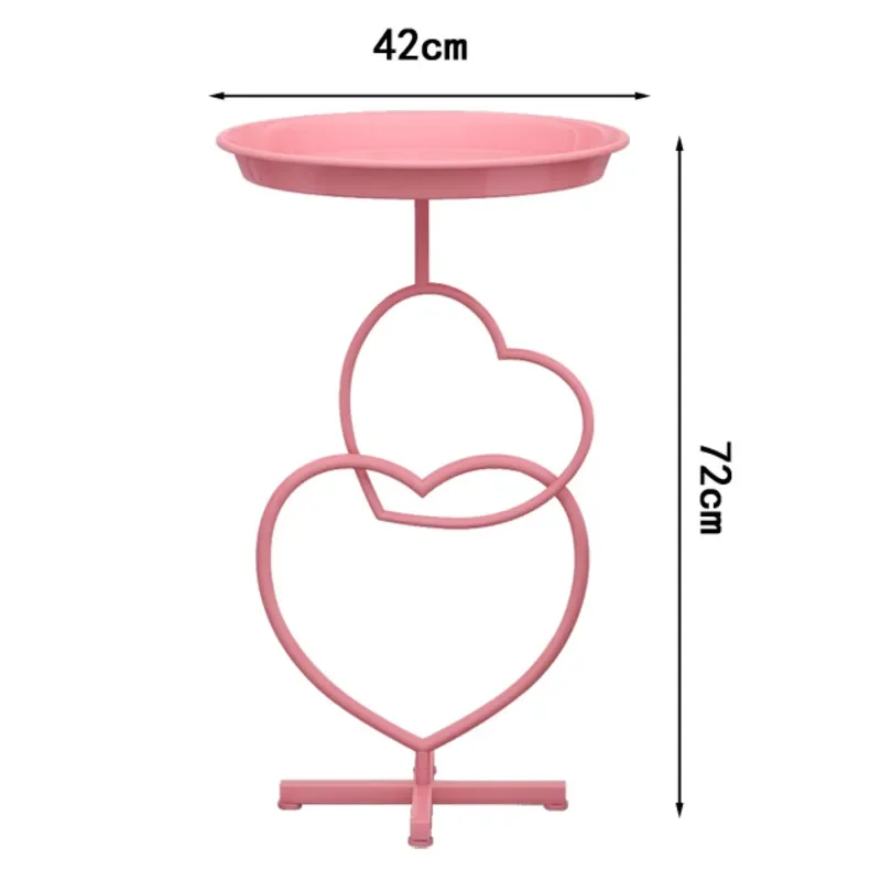 Romantic Pink Web Celebrity Milk Tea Shop Coffee Table Beauty Nail Auxiliary Tables And Chairs Nordic Home Balcony Table