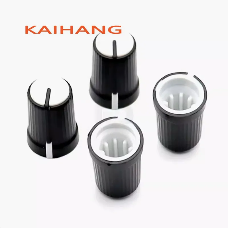 10PCS Plastic Knob Cap Diameter 12mm Height 17mm Potentiometer Encoder Knob Flower Shaped Inner Hole 6MM