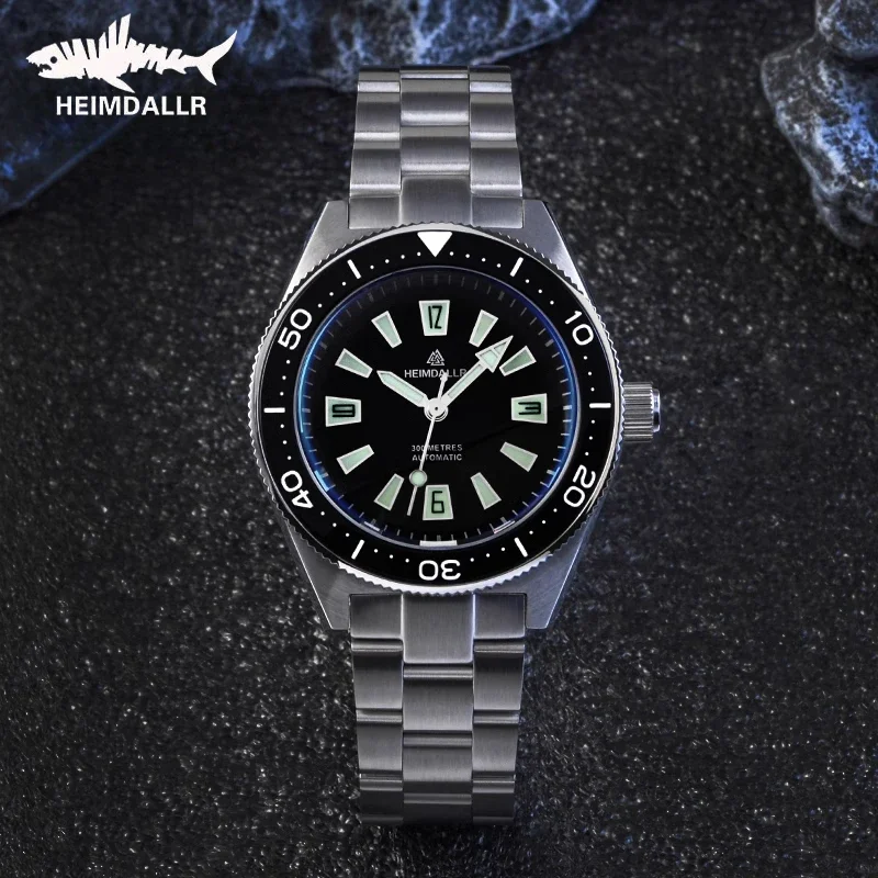 

Heimdallr Watch For Men 200MM Waterproof Diver Watch Sapphire Crystal Glass C3 Luminous Black Dial NH35 Automatic Movement