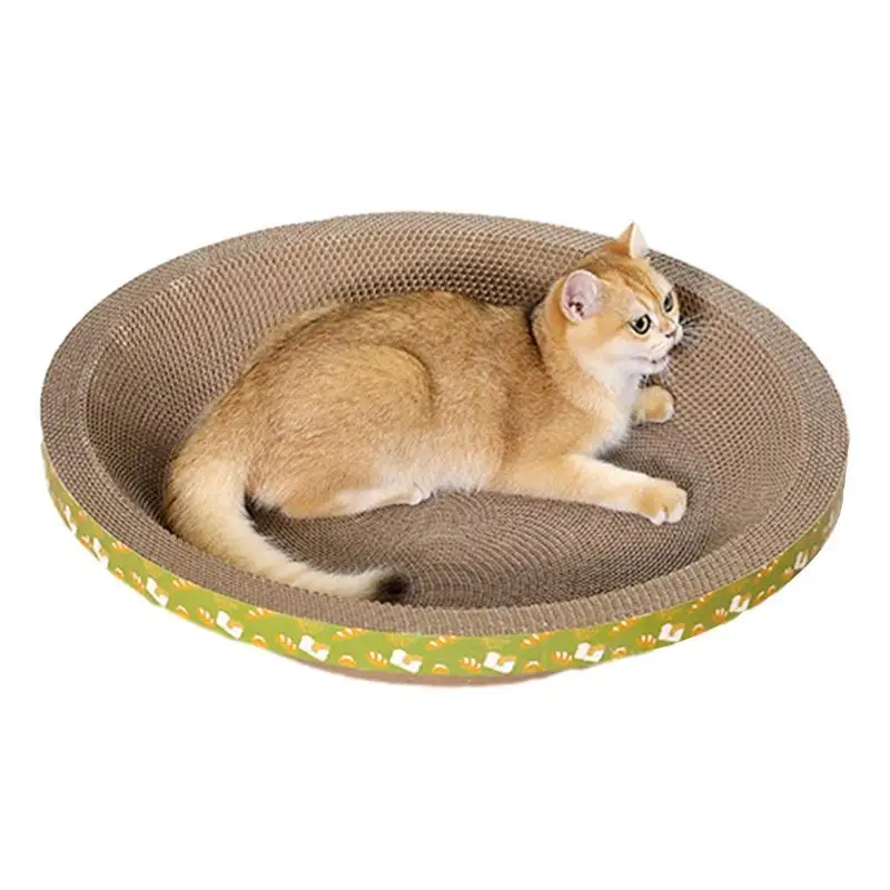 Oval Cat Scratcher Oval Shape Nest Lounge For Cats Aesthetic Bowl Cat Furniture For Study Room Kitten's Nest Living Room Bedroom