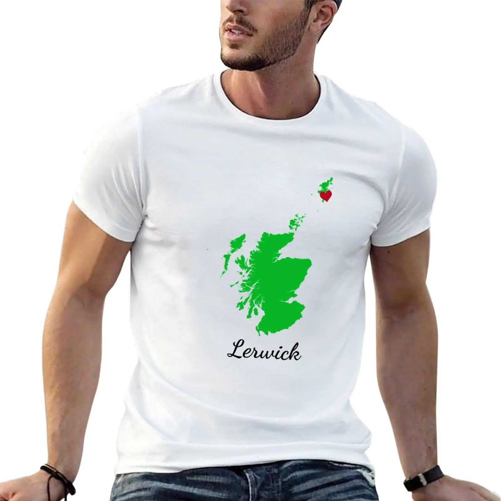 

Lerwick T-Shirt t shirt man luxury mens graphic t shirts t shirts for man slim fit T-shirt