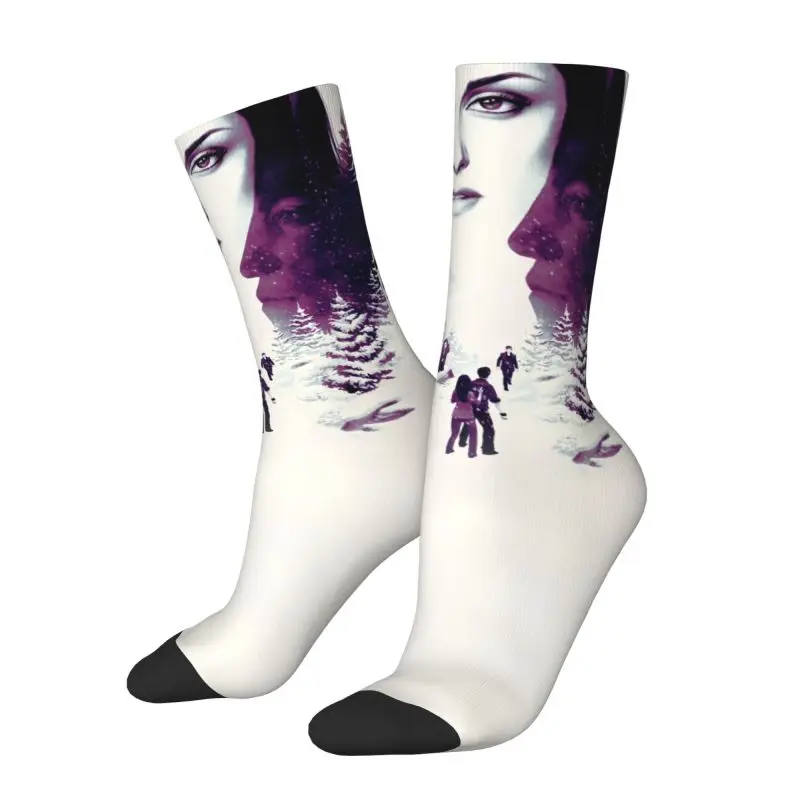 

Пользовательские носки Kawaii The Twilight Saga для женщин и мужчин, теплые спортивные баскетбольные носки с 3D принтом