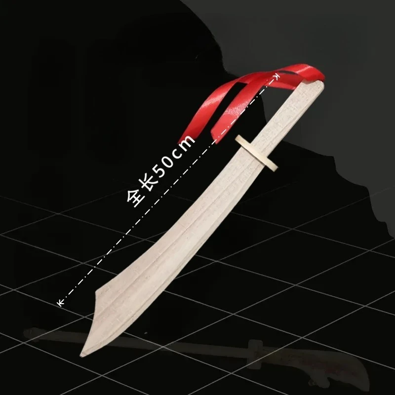 50 cm/19,69 pollici Spada corta in legno Pratica Creatività Modello Puntelli Giocattolo di allenamento Gioco sportivo Periferiche Ornamenti Regali da collezione