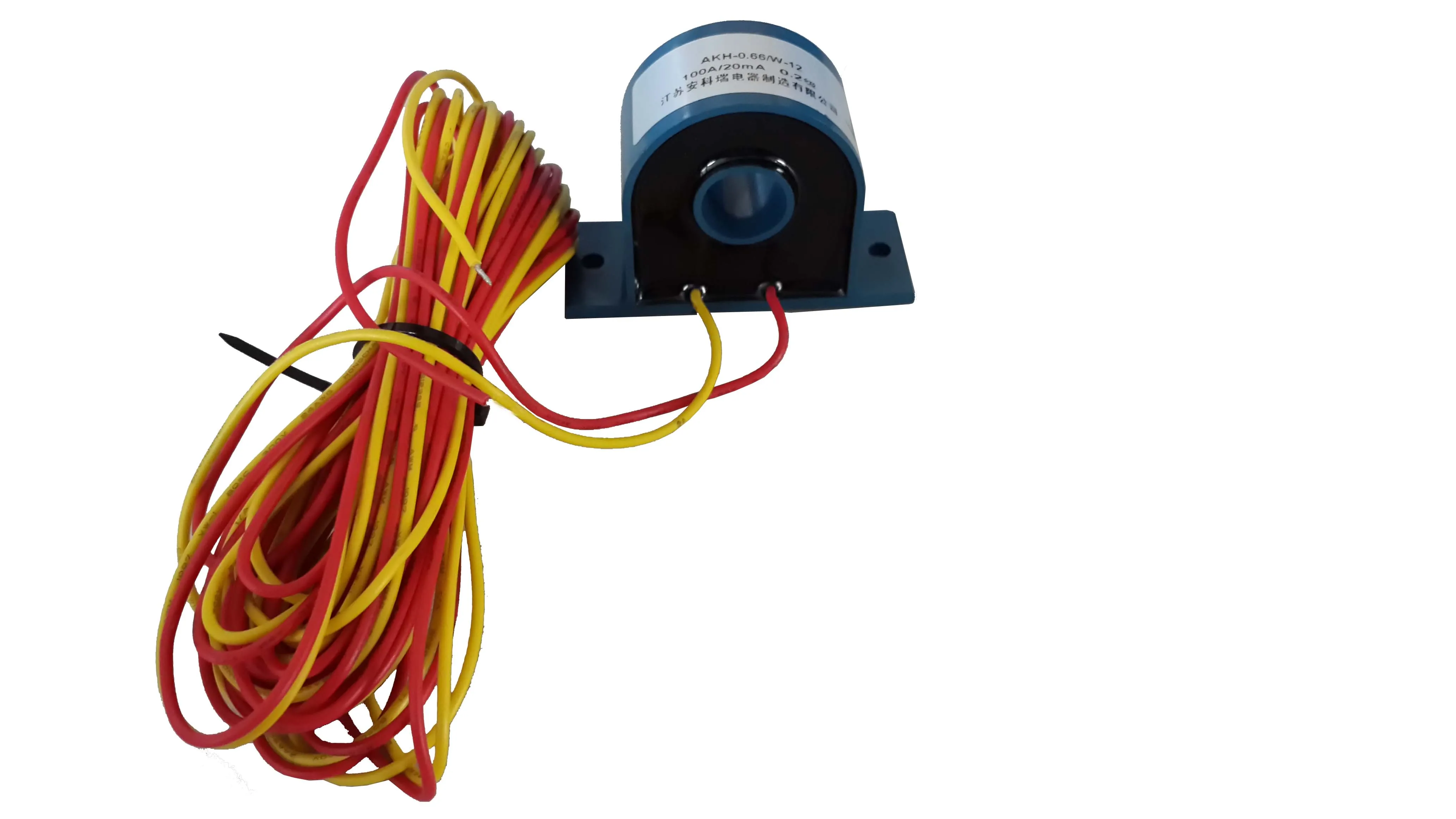 Acrel 0~20mA Small Current signal Transformer AKH-0.66/W-12 100A/20mA Round Type Current Sensor CT for Multi Circuit Monitor