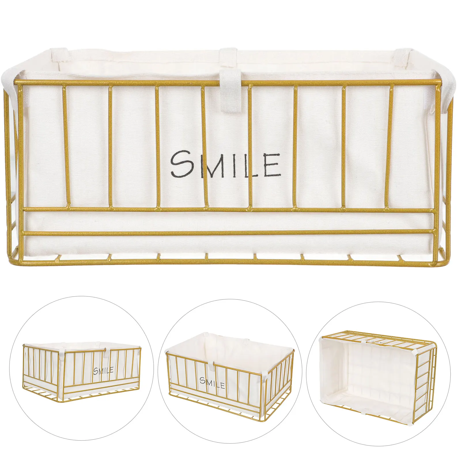 

Multifunctional Metal Wire Storage Basket Desktop Home Organizer Tidy Space-Saving Household Sundries For Fruits Cosmetics