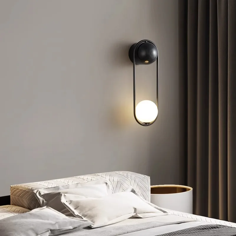 Minimalist LED Wall Lamp AC90-260V Nordic Light Luxury Minimalist Corridor Light Modern Simple Room Bedroom Bedside Wall Lamp image 3
