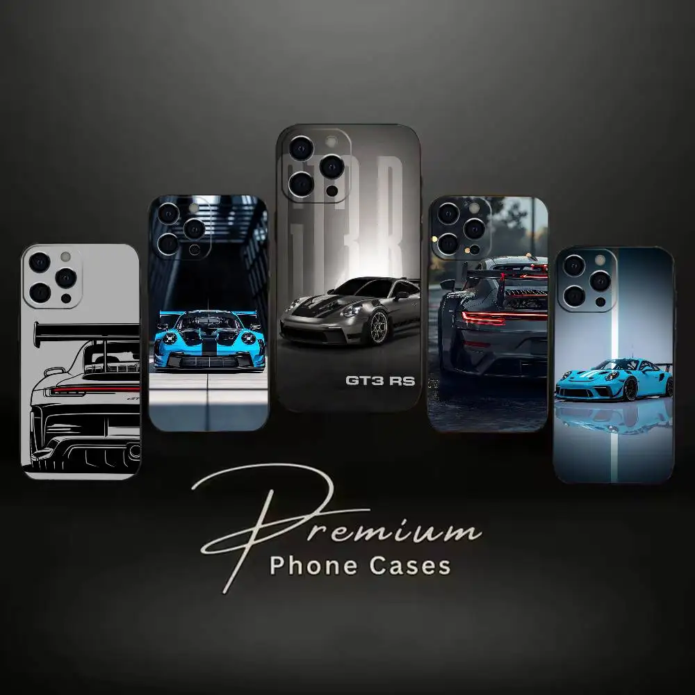 PRO S-superCars GT3 R-S  Phone Case Soft Black For iPhone 16 17 15 14 13 12 11 X XR Plus Pro Max Plus