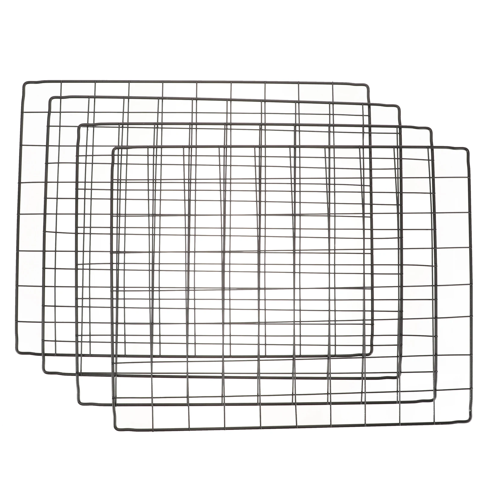 4 PCS Cerca para cães Malha Acessórios para gaiola de animais de estimação cercadinho multifuncional para filhotes gaiolas internas