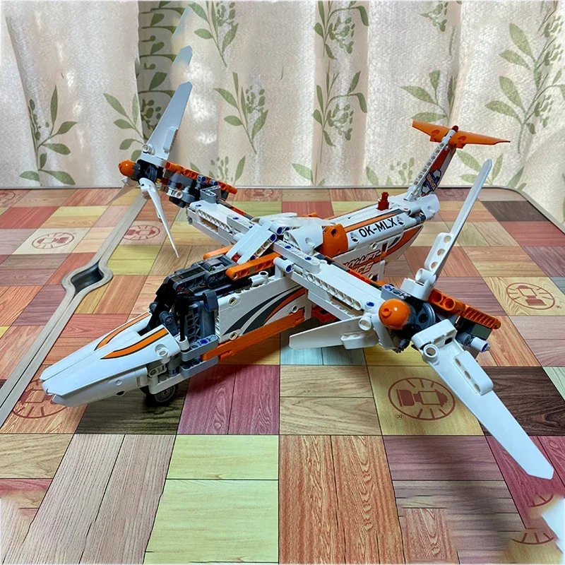 Moc bausteine militär modell rotor craft 42113 technische ziegel diy montage bau spielzeug für kinder ferien geschenke