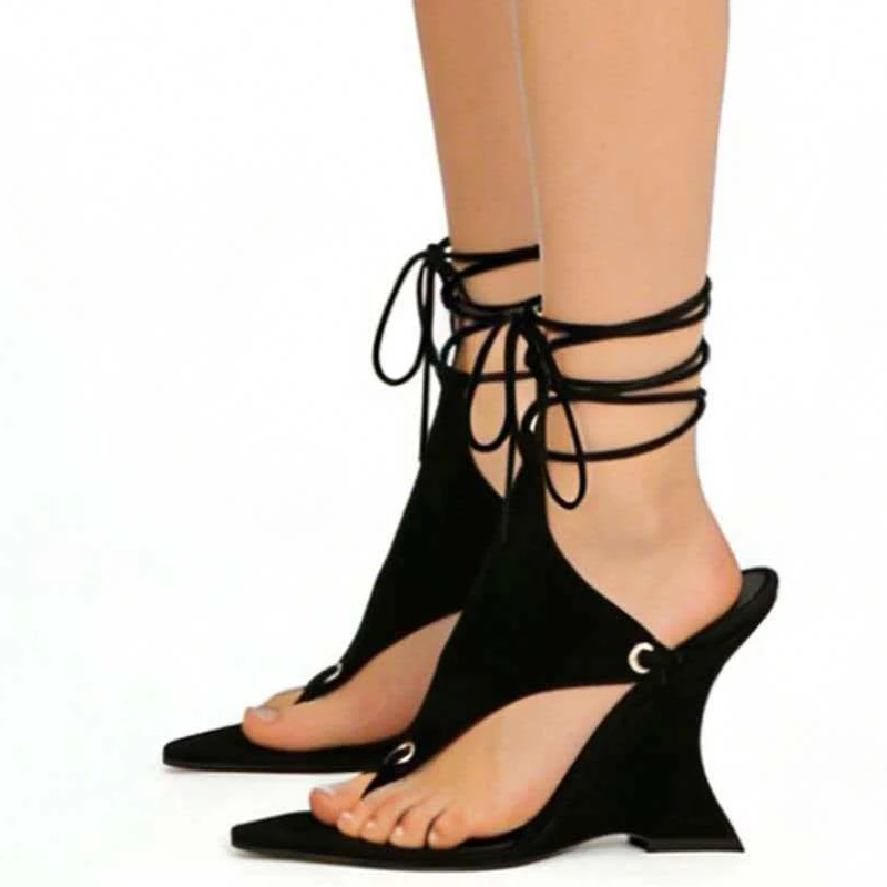 

Женские летние модные босоножки 2026 года на высоком каблуке с перекрестными ремешками, европейский и американский стиль, для банкетов и прогулок