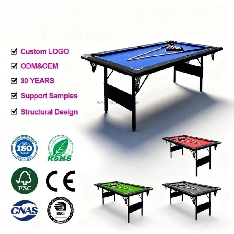 

Foldable Billiards Tables Pool Table Competition for Sale Portable Pool Table
