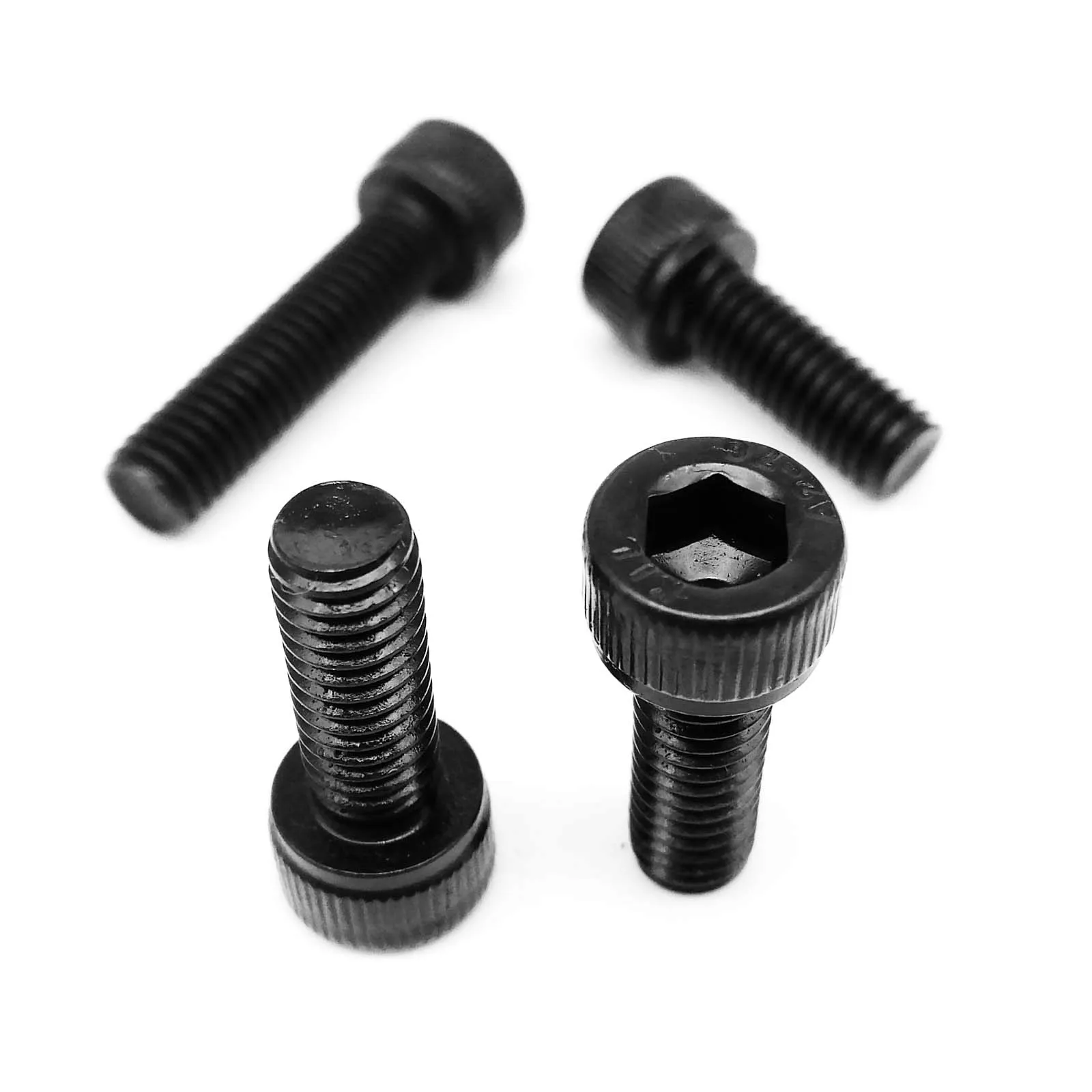 HZYUEGOU M1.6 M2 M2.5 M3 M4 M5 M6 M8 Hochwertige Schwarze 304 Edelstahl DIN912 Innensechskantschrauben – Detail 4