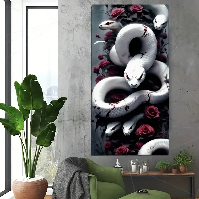 Rose Snake DIY 5D-Diamantgemälde voller Diamanten mit digitalem Set Home Fashion Diamond Painting Kit