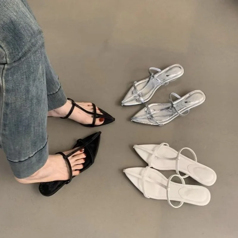 

Women's Shoes Summer Narrow Band High Heels Slippers Fashionable Pointed Toe Women's Shoes Sexy Stripper Party Women's Sandals