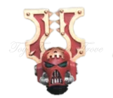 JOYTOY 40k 1/18 Action Figures Dark Angels Accessories Helmet Parts Accessory Customized Version