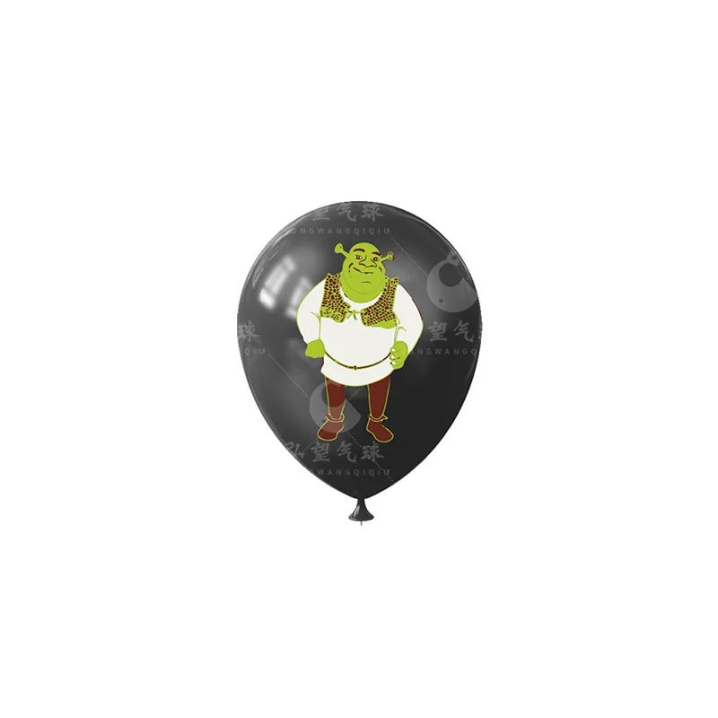12Pcs Disney Shrek Birthday Party Latex Balloon Set Decoration Kids Baby Shower Air Globos DIY Decor Supplies