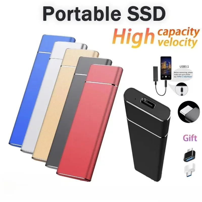 محرك الأقراص الصلبة الخارجي الجديد Ssd محرك الحالة الصلبة عالي السرعة واجهة USB القرص الصلب المحمول القرص الصلب الخارجي للكمبيوتر المحمول 64 جيجابايت