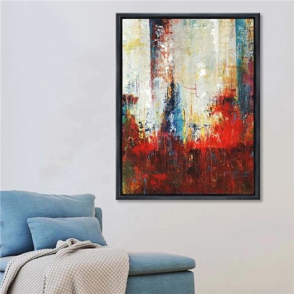 Free sample .Abstract Art Fabric Canvas Pure Hand Painted Oil Painting for Living Room Decor