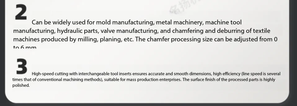 Desktop composite high-speed edge trimming machine, mold chamfering machine, arc right angle manual metal 45 degrees