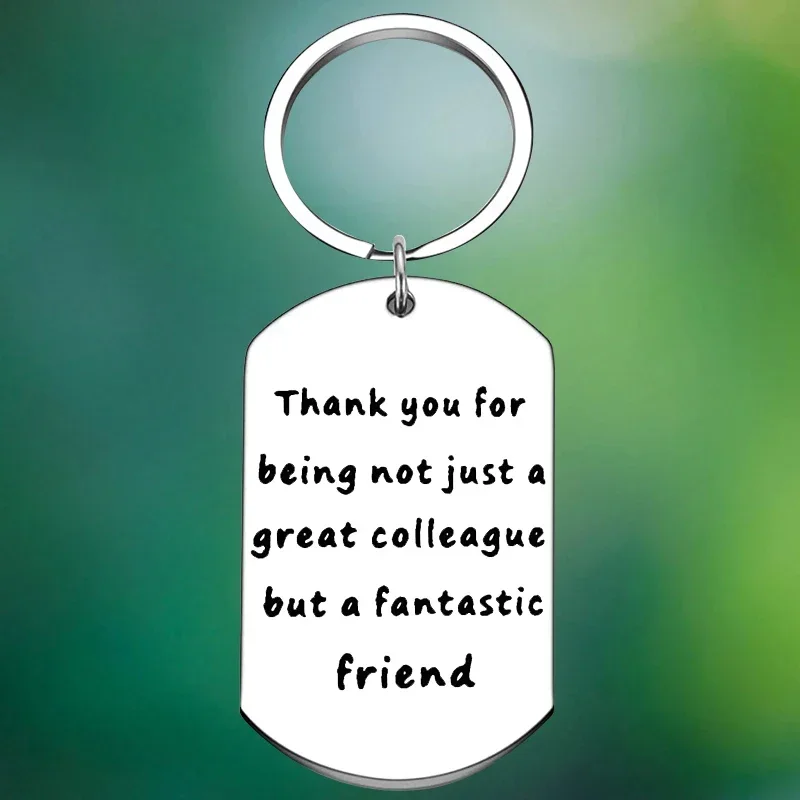 Boss Appreciation Keychain Coworker Retirement Key Chain Pendant Colleague Mentor Goodbye Gift