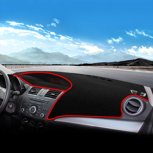 Imagen 2 del producto Para Mazda 3 BL M3 2010 2011 2012 2013 cubierta del salpicadero del coche evitar la alfombrilla de luz parasol almohadilla Anti-UV alfombras accesorios protectores