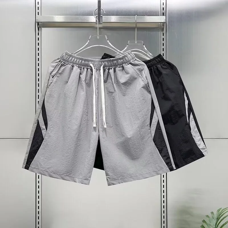 

Ice Silk Qui Dry Thin Fourths ort Pants Men's Spor Loose Fit Five Tenths Summer Casual Breathable Children's orts