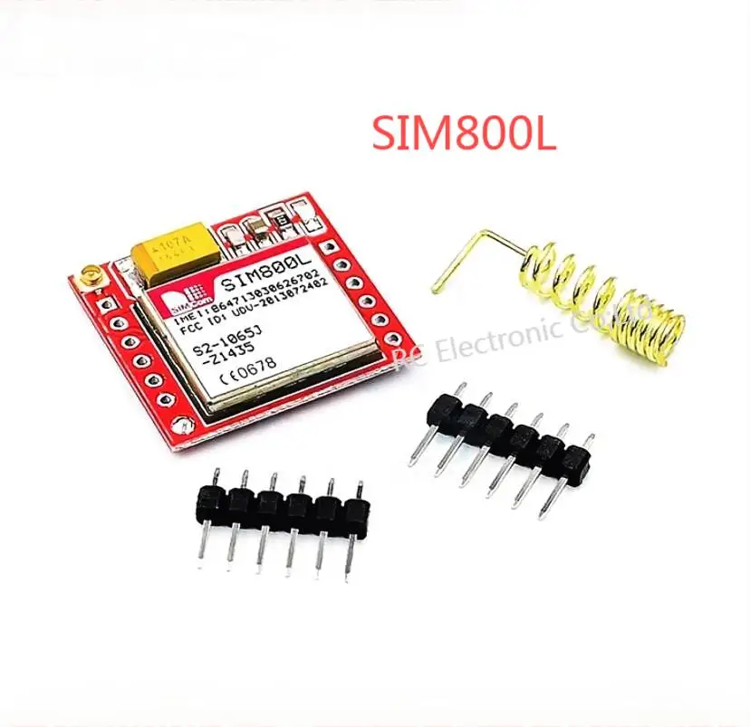 

Smallest SIM800L GPRS GSM Module Core Quad-band TTL Serial Port IPX Interface PCB Antenna Micro SIM Card for Arduino Smart Phone