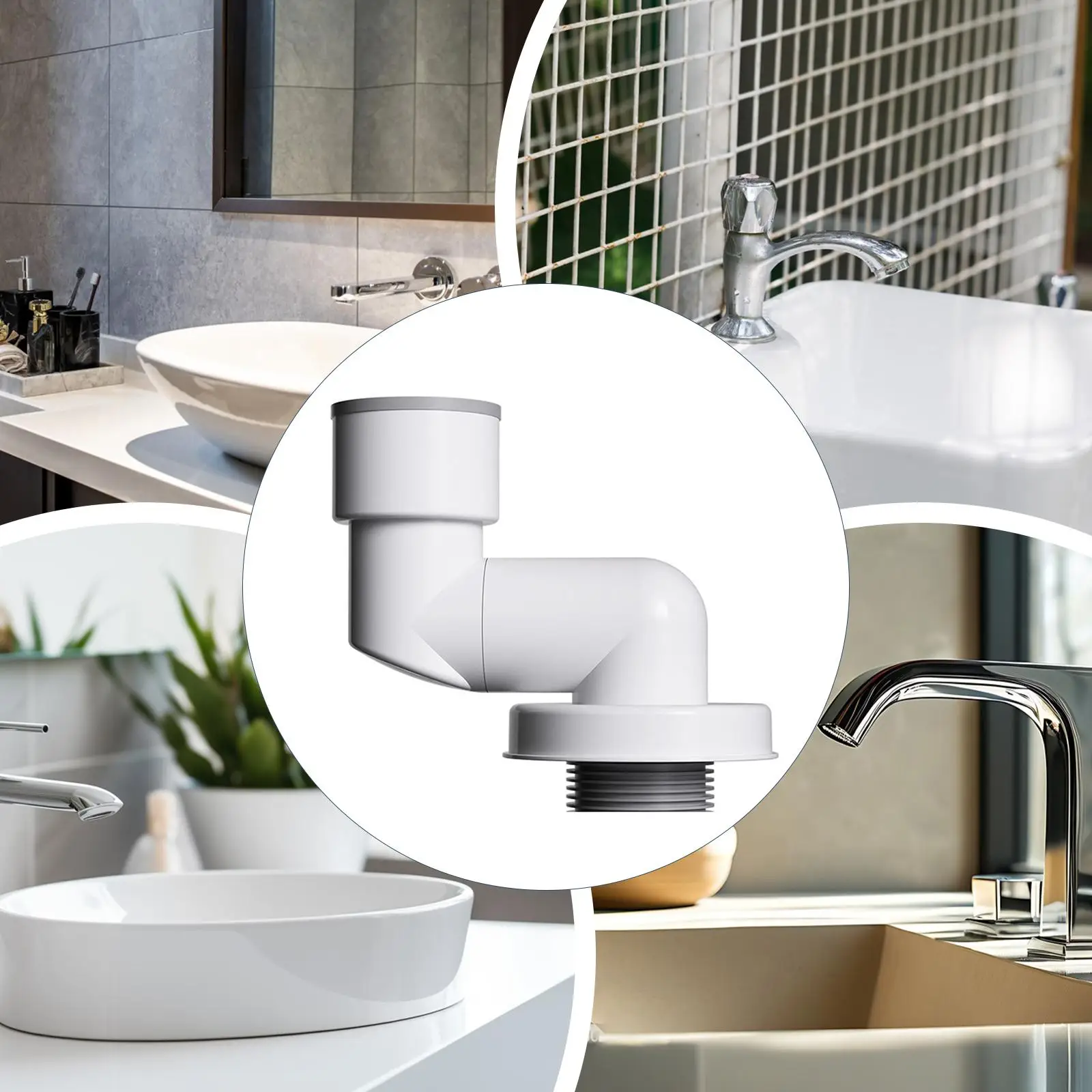 Drain Smell Stopper,Easy to Install Anti Clogging Adjustable Angle for Washing Machine Kitchen Sink Washbasin Shower Sewer