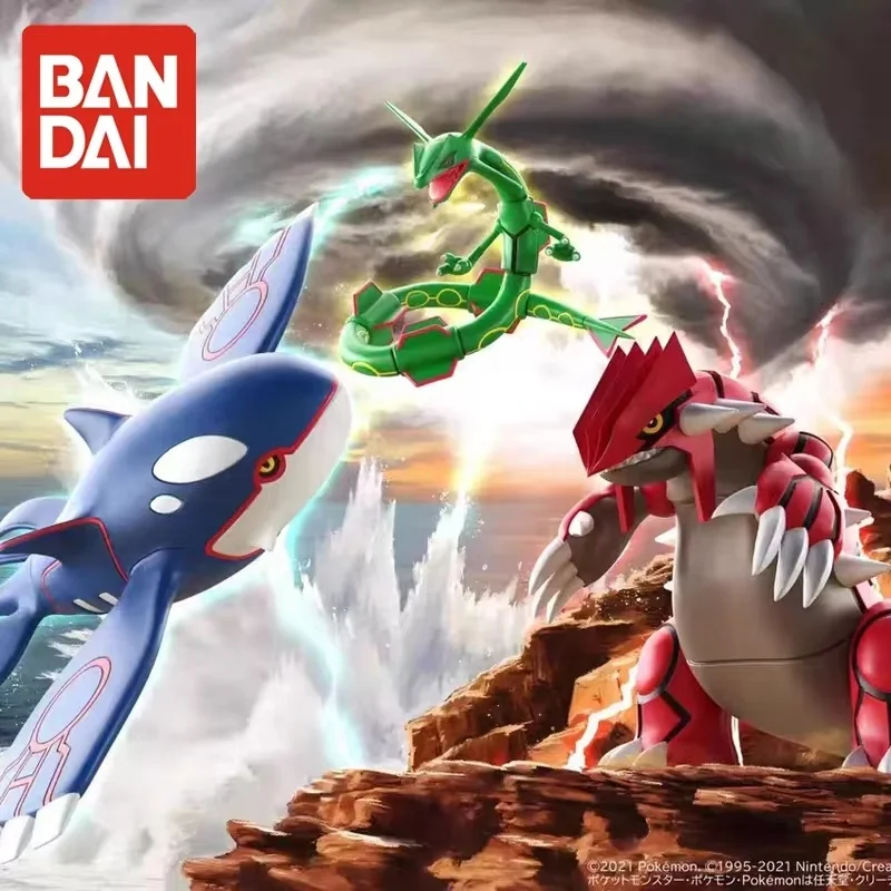 

Оригинальная фигурка Pokemon Bandai Kyogre Groudon Rayquaza, масштабная фигурка мира, коллекционная модель, статуя, кукла, игрушки, рождественский подарок