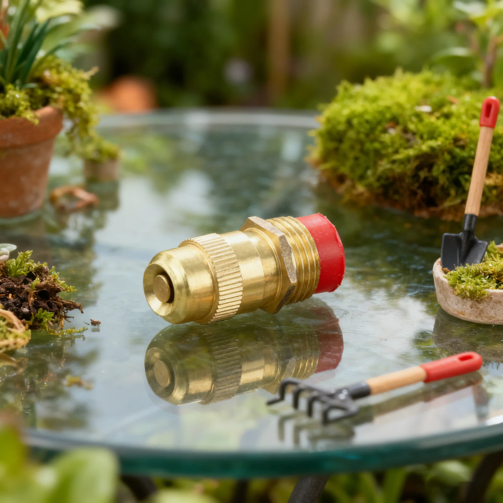 

Регулируемая насадка для запотевания, набор из 110 шт., латунный садовый спринклер с несколькими распылительными узорами для индивидуальных полива