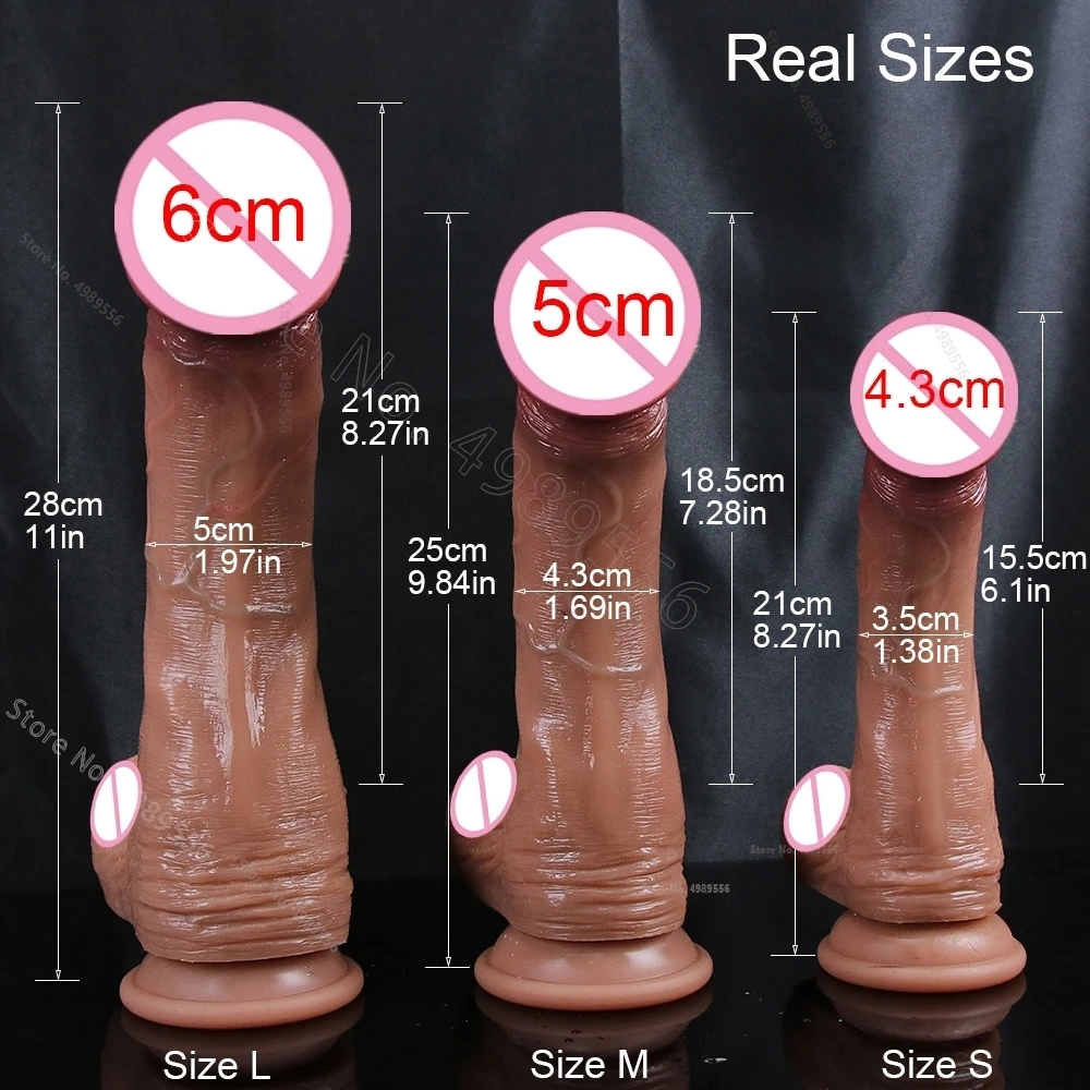 Dildo Sex Toys Penis Cock Sex Toys for Women Anal Plug Double-layer Soft Silicone Soft Realistic Skin Feel Human Penis to Pussy