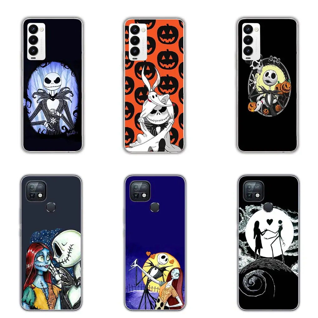 Nightmare Before Christma Jack Skellington Sally Case for Motorola Moto G04 G71 G73 G32 G34 G52 G8 G7 G9 G24 Power Plus E14