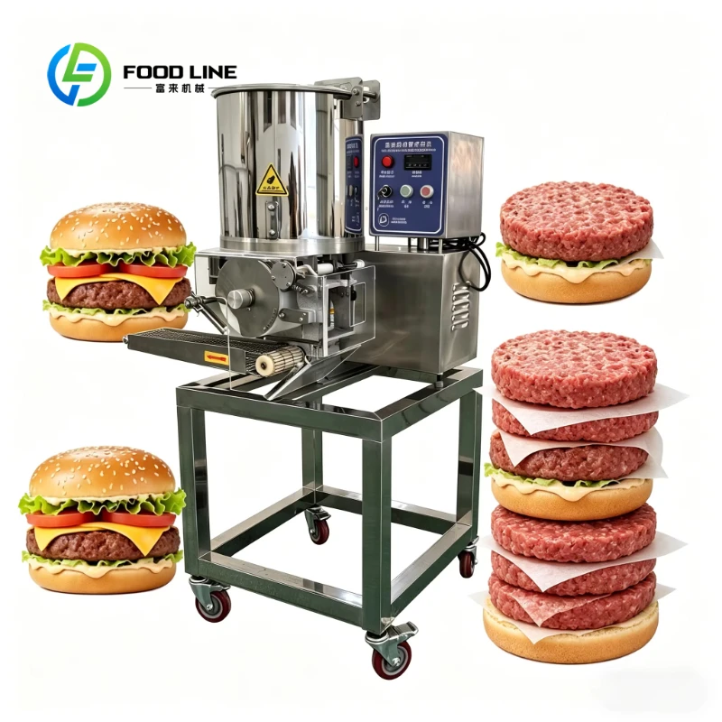 Customized Commercial Automatic Meat Pie Forming Machine Beef Fish Shrimp Patty Press 35pcs/min Meat Pie Forming Machine