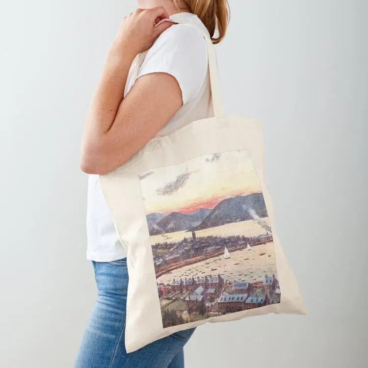 

Vintage Illustration of Gourock, Inverclyde Tote Bag reusable shopping bags personalized tote women bag tote bags cloth bags