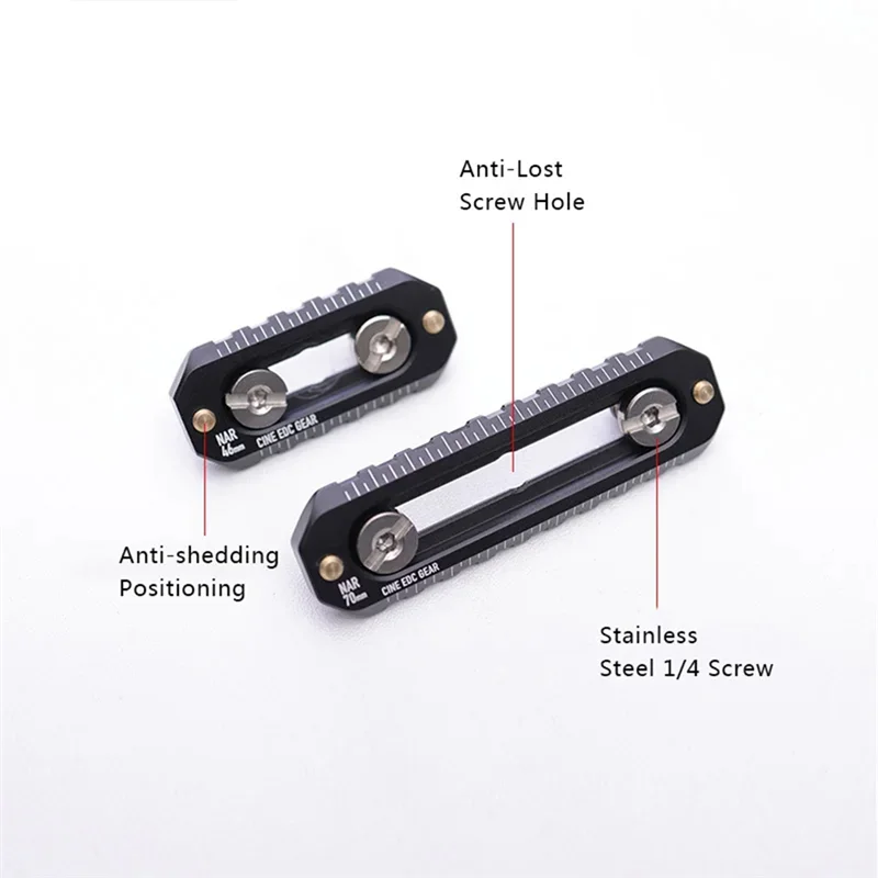 A97I-Anti-Off Quick Release Mini Rail Camera 6Mm Thickness 46 70Mm Length For FX3/For FX30 Handle Cage 5 Pieces 70Mm