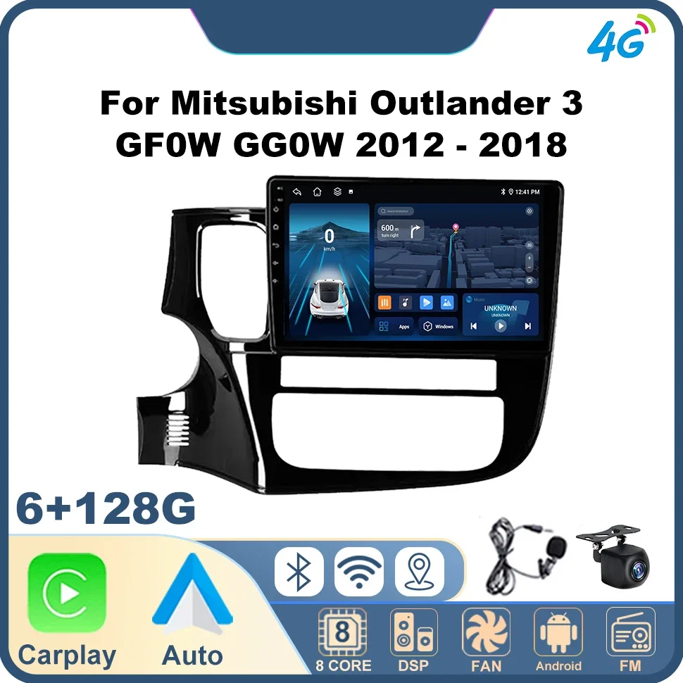 

Android Auto Car Radio Multimedia Video Player for Mitsubishi Outlander 3 GF0W GG0W 2012-2018 4G Octa Core Auto Smart Systems
