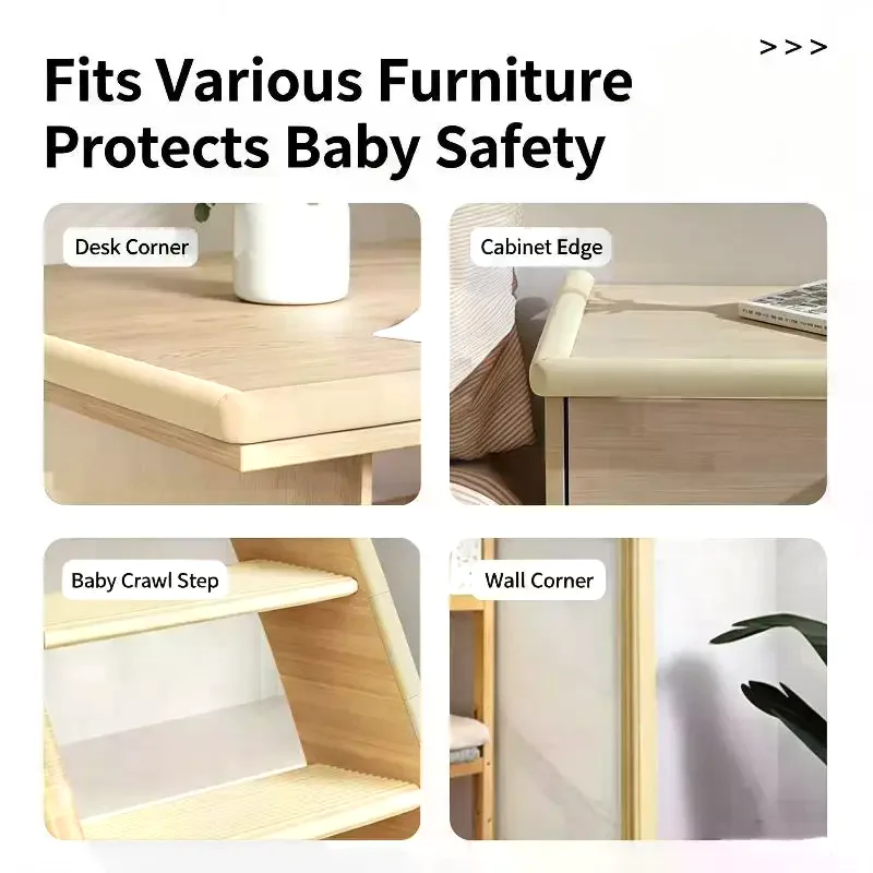 Safety Protection Strip Table Desk Edge Guard Strip Corner Protector Furniture Corners Children Safety Foam Protection 2M