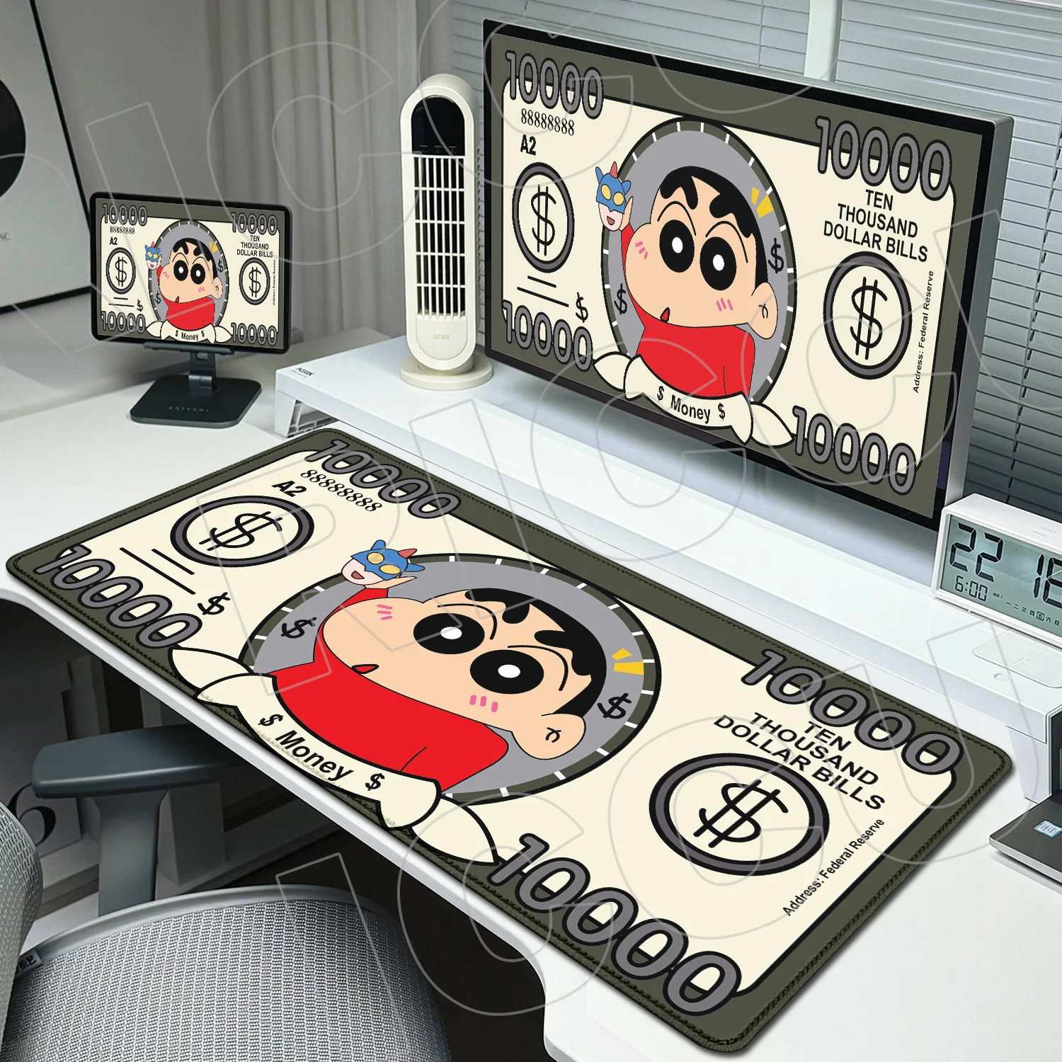 XXL Anime Lovely C-Crayon Shin-chan 900X400mm Mouse pad Kawaii Cute Cartoon Rug Gaming Table Laptop Computer Keyboard Desk Mat