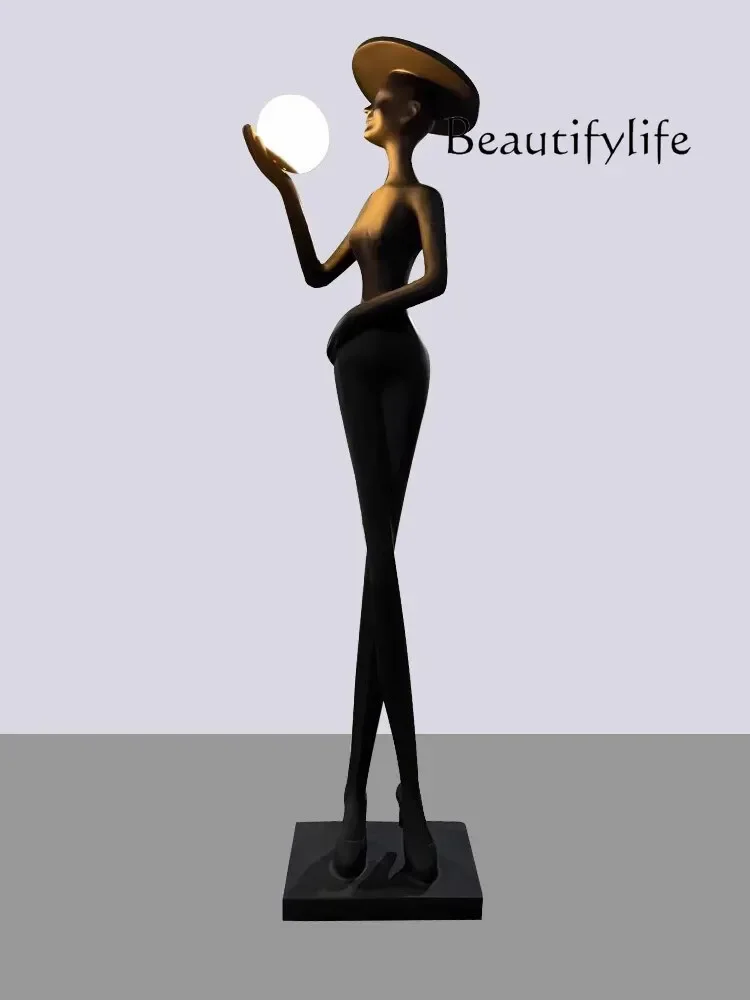 Figure Sculpture Landing Big Decorations Hotel Restaurant Corridor Creative Decoration Abstract Artwork