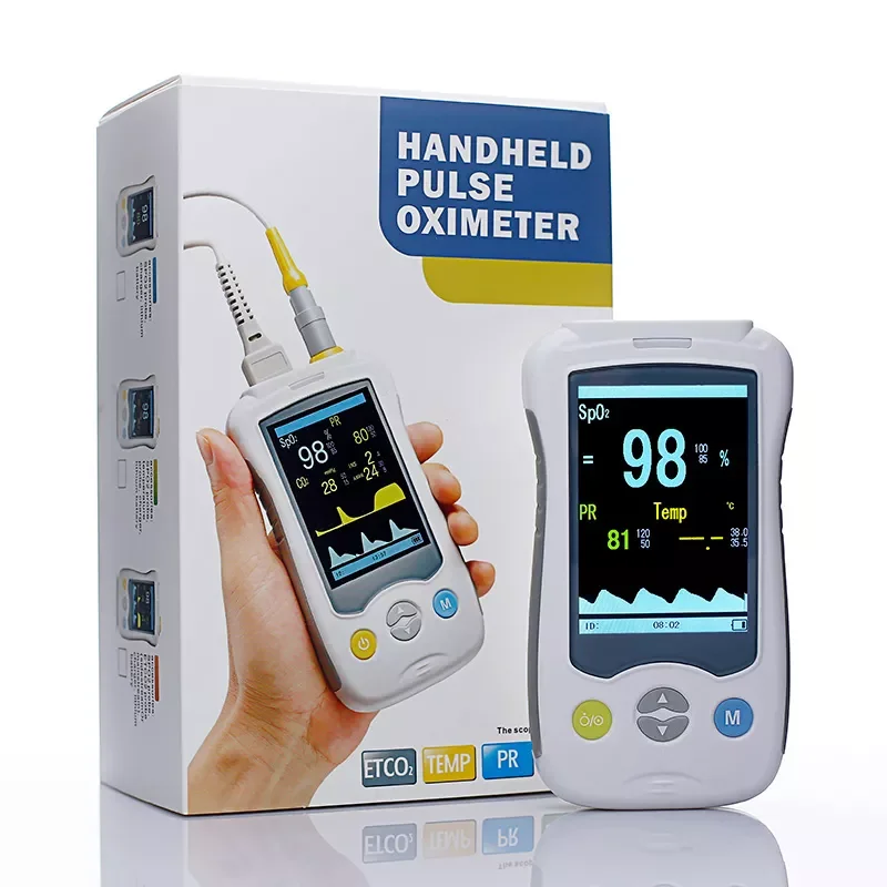 2.4 Inch LCD Portable Handheld Spo2 Probe Veterinary Equipment Vet Pulse Oximeters For Animal